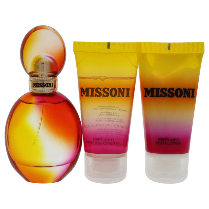 Missoni (2015) Gift Set 50ml EDT + 50ml Body Lotion + 50ml Shower Gel - Fragrance at MyPerfumeShop by Missoni