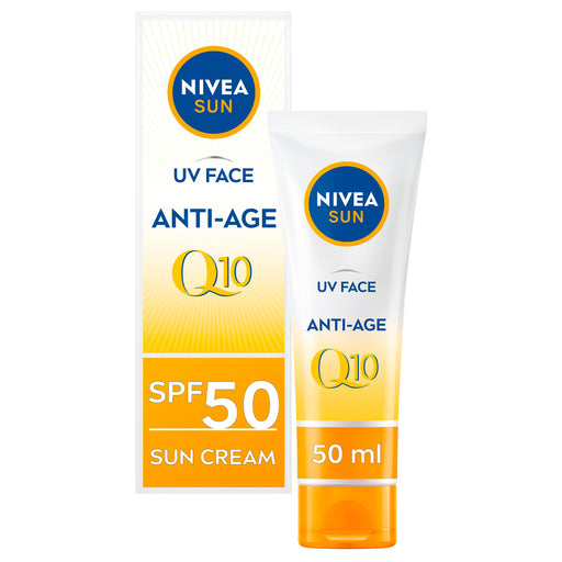 Nivea Sun UV Face Q10 Anti-Age & Anti-Pigments SPF 50 - 50ml - Sun Preps at MyPerfumeShop by Nivea Sun