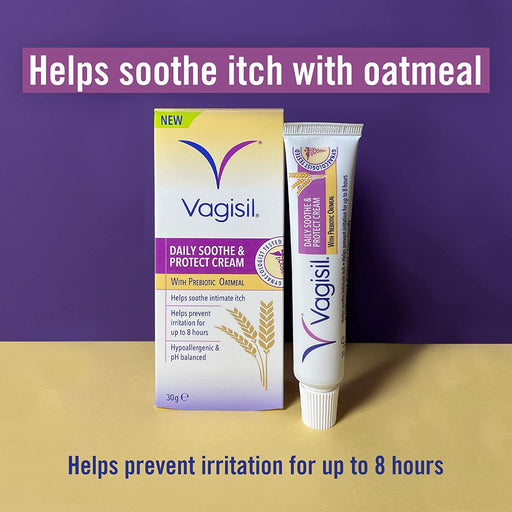 Vagisil Daily Soothe & Protect Cream Oatmeal - 30g - Feminine Hygiene at MyPerfumeShop by Vagisil