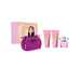 Versace Bright Crystal Gift Set 90ml EDT + 100ml Body Lotion + 100ml Shower Gel + Purse - For Her at MyPerfumeShop by Versace