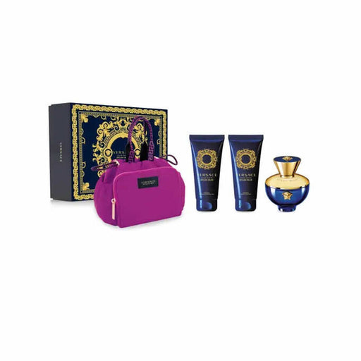 Versace Pour Femme Dylan Blue Gift Set 100ml EDP + 100ml Shower Gel + 100ml Body Lotion - Fragrance at MyPerfumeShop by Versace