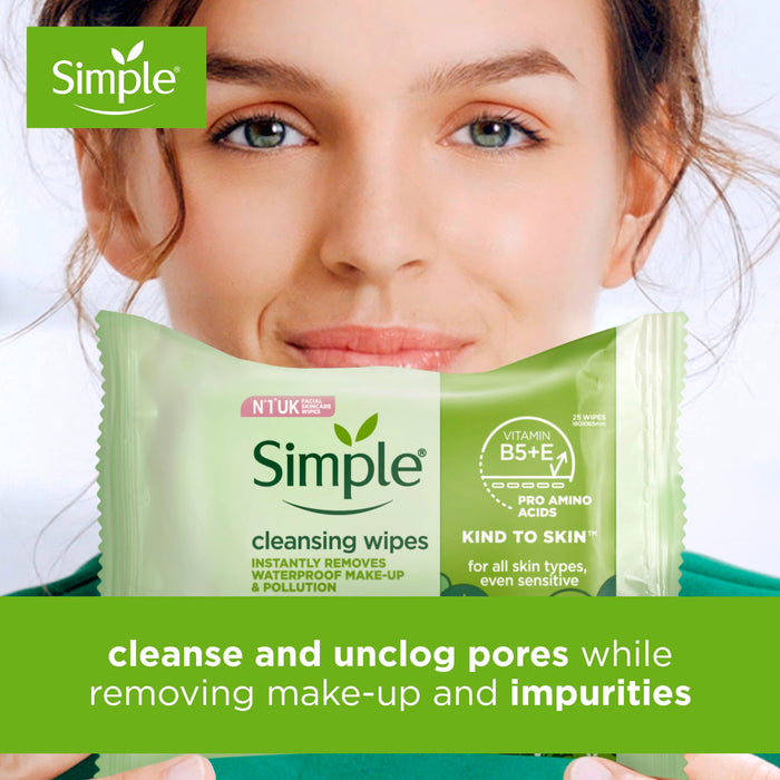 Simple Facial Wipes Cleansing x 25 - Regime Skin Care at MyPerfumeShop by Simple