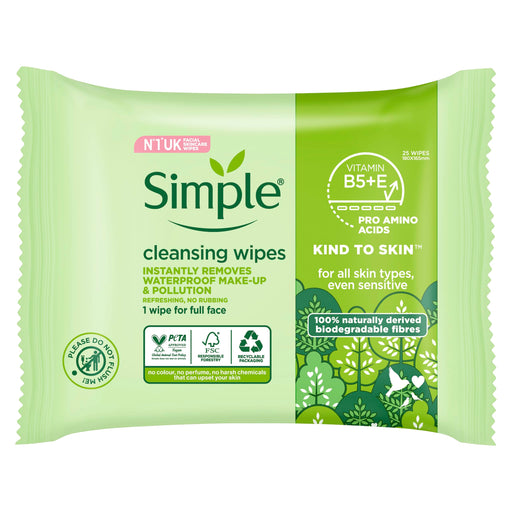 Simple Facial Wipes Cleansing x 25 - Regime Skin Care at MyPerfumeShop by Simple