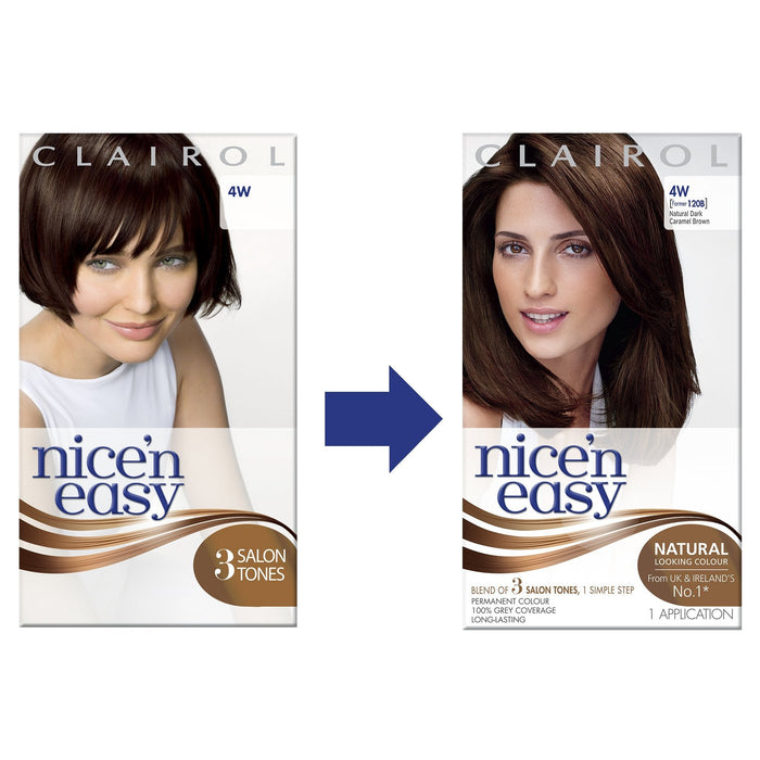 Nice & Easy Care Colour Dark Mocha Brown 4W - Colourants at MyPerfumeShop by Clairol Nice'N Easy