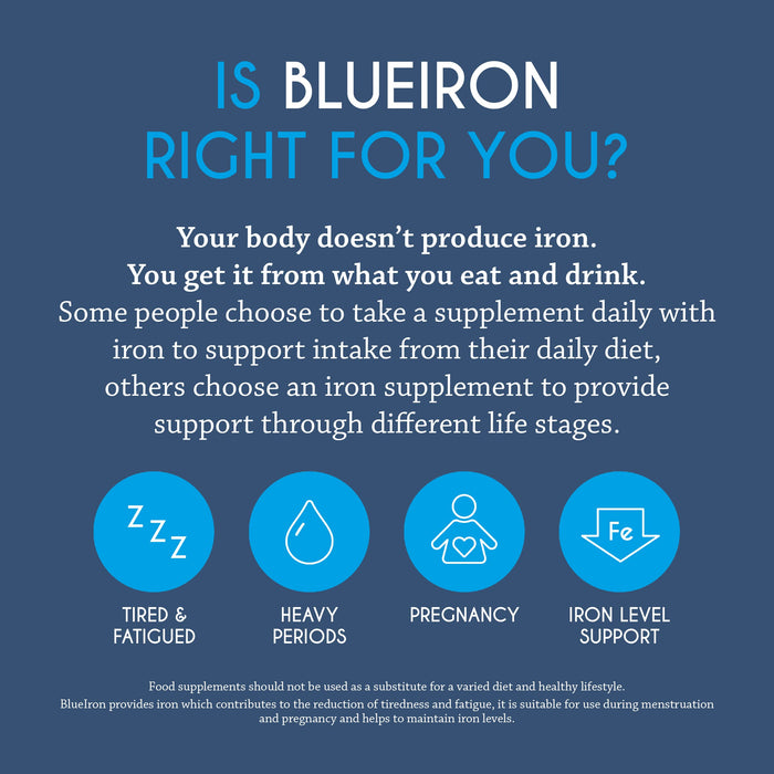 Blue Iron Food Supplement Liquid Iron With Added Vitamins - 250ml - Energy & Mind at MyPerfumeShop by Blueiron