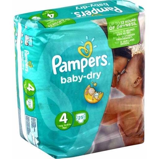 Pampers Baby Dry Carry Pack Nappies Size 4 x 25 - Carry Packs at MyPerfumeShop by Pampers