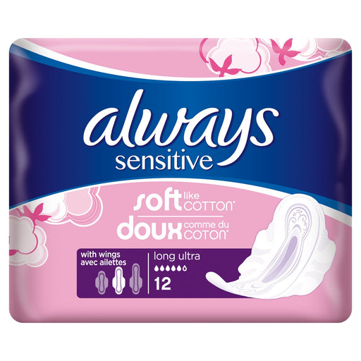 Always Soft & Fit Pads Long Plus x 12 - Sanitary Towels at MyPerfumeShop by Always