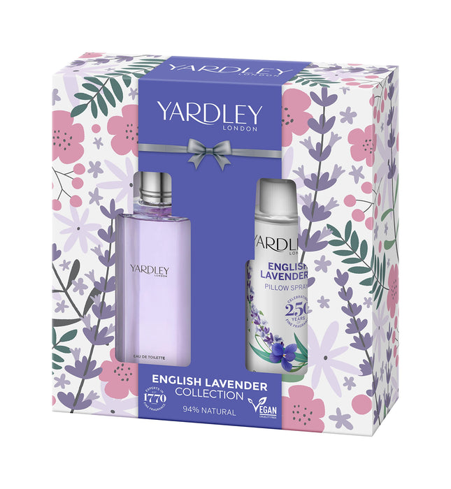 Yardley English Lavender Gift Set 50ml EDT + 50ml Pillow Spray - Fragrance at MyPerfumeShop by Yardley London