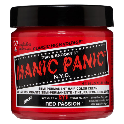 Manic Panic High Voltage Classic Semi-Permanent Hair Colour 118ml - Red Passion - Hair Colourant at MyPerfumeShop by Manic Panic