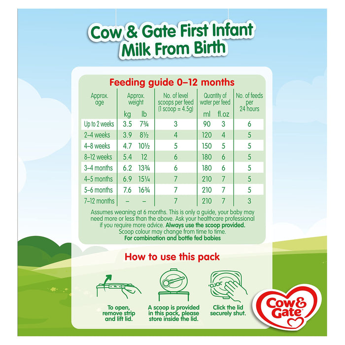 Cow & Gate First Infant Milk 1 from Birth - 6 Months - 800g - Milk at MyPerfumeShop by Cow & Gate