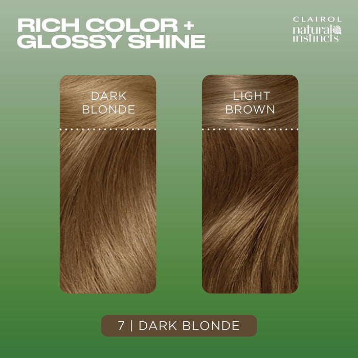 Clairol Natural Instincts Hair Dye 7 Dark Blonde - 177ml - Colourants at MyPerfumeShop by Clairol