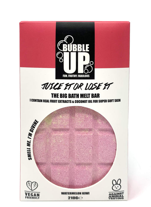 Bubble Up Bath Oil Melt Soap Bar 210g - Watermelon & Kiwi - Bath Oils at MyPerfumeShop by Bubble Up