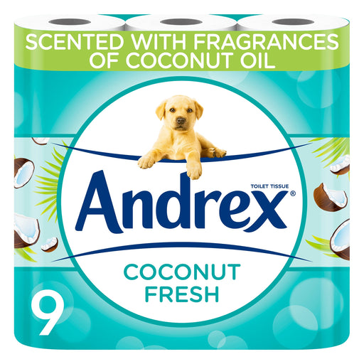 Andrex Coconut Fresh Toilet Roll x 9 - Paper Goods at MyPerfumeShop by Andrex