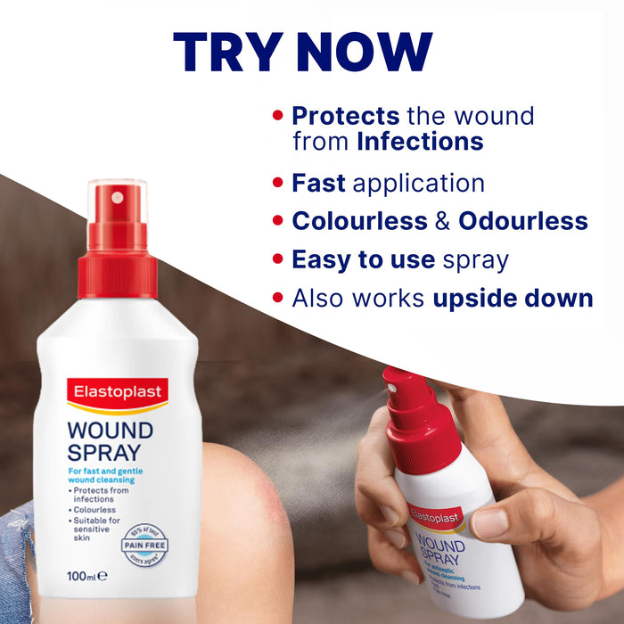 Elastoplast Wound Spray 100ml x 40 - Topical Antiseptic at MyPerfumeShop by Elastoplast