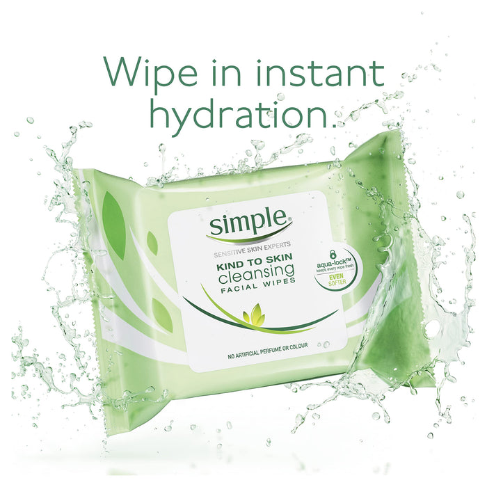 Simple Kind To Skin Cleansing Facial Wipes x 7 - Regime Skin Care at MyPerfumeShop by Simple