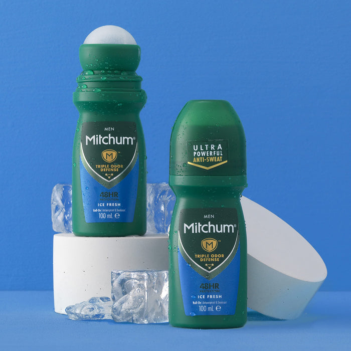 Mitchum Men Clean Control 48HR Protection Roll-On Deodorant 100ml - Bath & Body at MyPerfumeShop by Mitchum