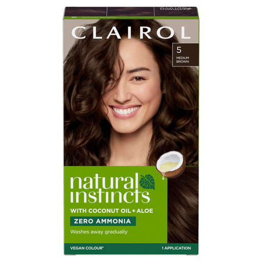 Clairol Natural Instincts Hair Dye 5 Medium Brown - 177ml - Colourants at MyPerfumeShop by Clairol