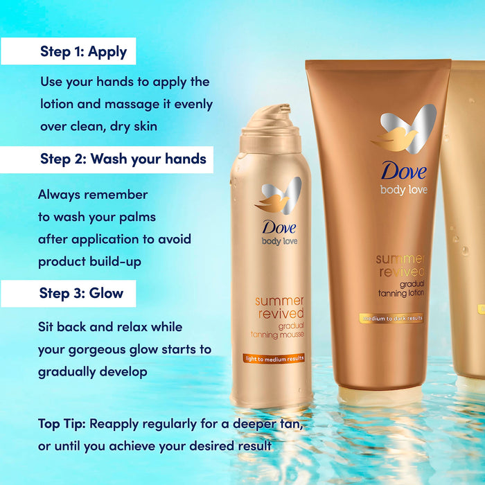 Dove Summer Revive Dark Lotion - 200ml - Hand & Body Lotion at MyPerfumeShop by Dove