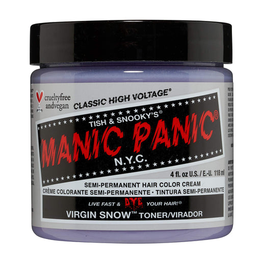 Manic Panic High Voltage Classic Semi-Permanent Hair Colour 118ml - Virgin Snow - Hair Colourant at MyPerfumeShop by Manic Panic