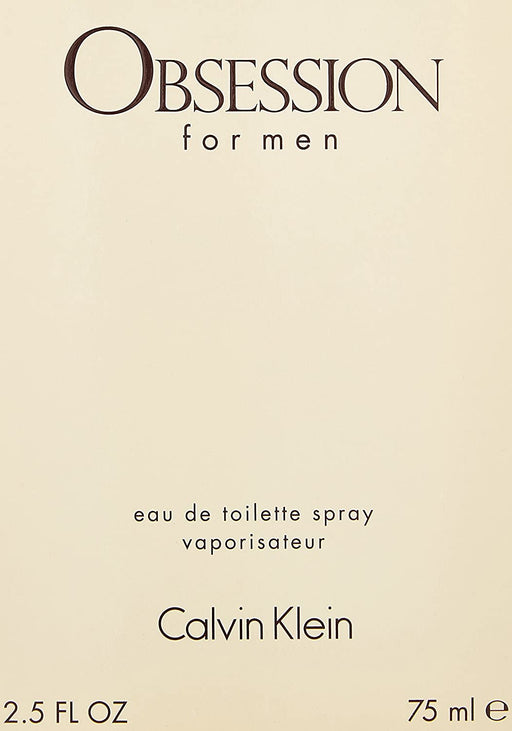 Calvin Klein Obsession for Men Eau de Toilette 75ml - Perfume & Cologne at MyPerfumeShop by Calvin Klein