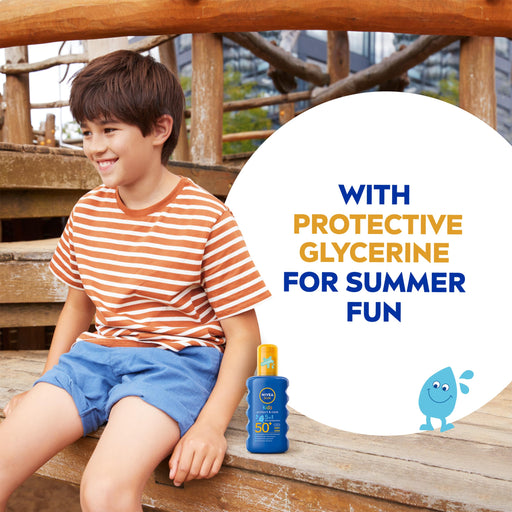 Nivea Sun Kids Coloured Spray SPF50 - 200ml - Sun Preps at MyPerfumeShop by Nivea