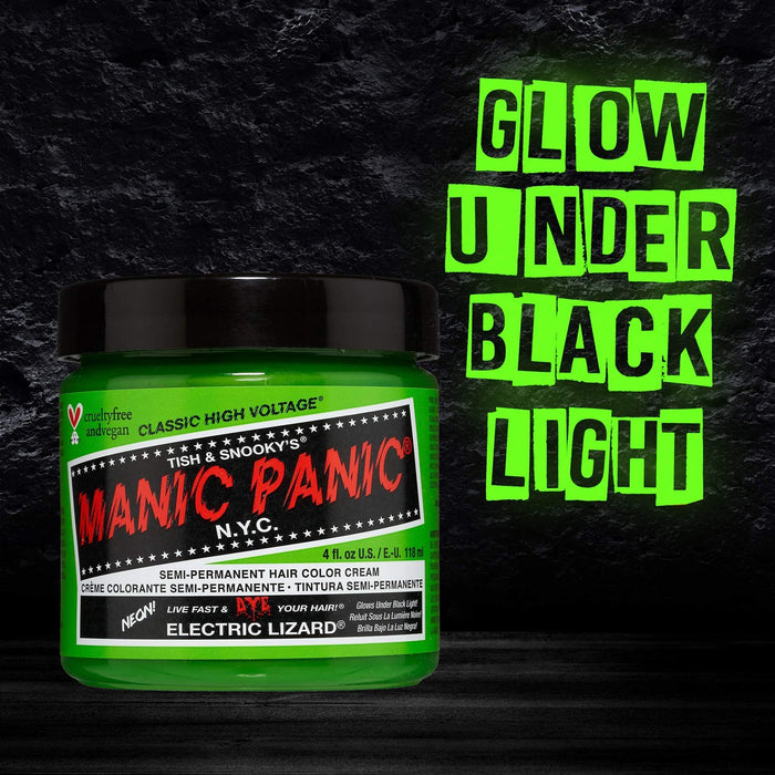 Manic Panic High Voltage Classic Semi-Permanent Hair Colour 118ml - Electric Lizard - Beauty at MyPerfumeShop by Manic Panic