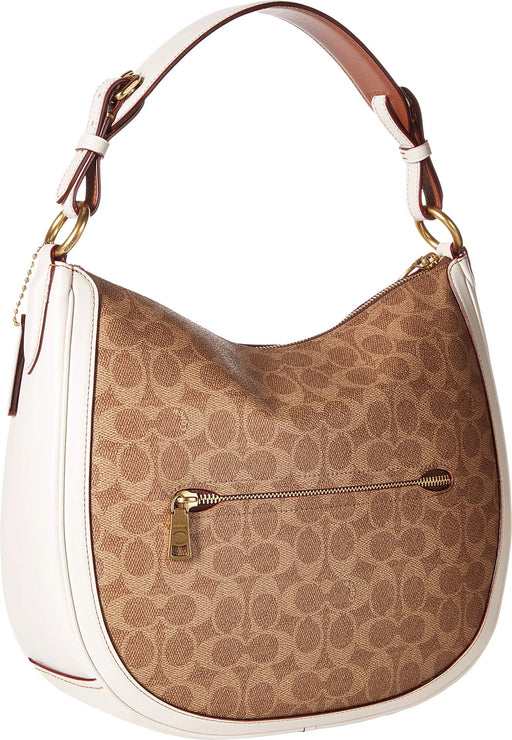 Coach Sutton Hobo Tan Coated Canvas Shoulder Bag - Fashion at MyPerfumeShop by Coach