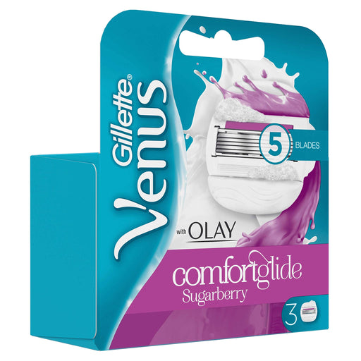 Gillette Venus & Olay Razor Blades Sugarberry x 3 - Hair Removal at MyPerfumeShop by Gillette