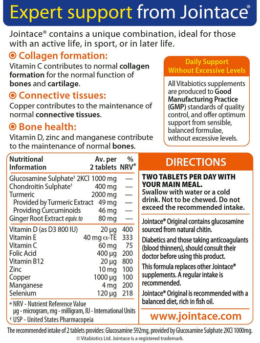 Vitabiotics Jointace Chondroitin And Glucosamine 90 Tablets - Joint Care at MyPerfumeShop by Jointace