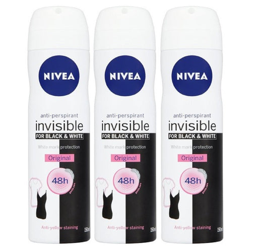 Nivea Black & White Invisible Anti-Perspirant Deodorant Clear Female - Deodorant at MyPerfumeShop by Nivea