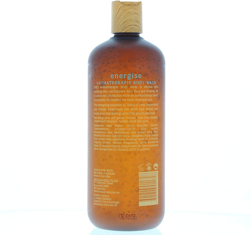 Om She Aromatherapy Energise Lime Peppermint and Orange Body Wash 500ml - Bath & Shower at MyPerfumeShop by Om She Aromatherapy