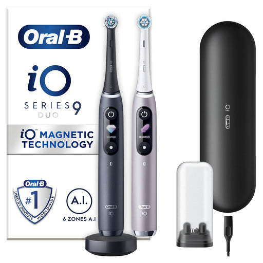 Oral-B iO9 Black Lava & Rose Quartz (Duo Pack) - Rotating at MyPerfumeShop by Oral-B