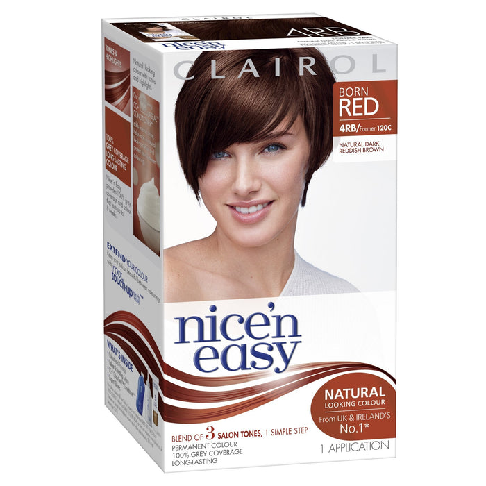 Nice & Easy Care Colour Dark Reddish Brown 4RB - Colourants at MyPerfumeShop by Clairol