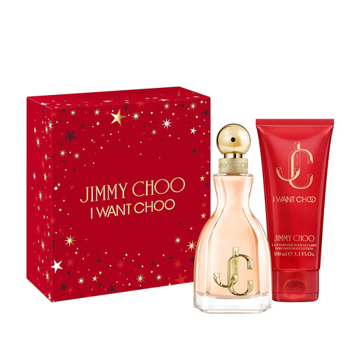 Jimmy Choo I Want Choo 2 Piece Gift Set: Eau de Parfum 60ml - Body Lotion 100ml - Eau de Perfume at MyPerfumeShop by Jimmy Choo