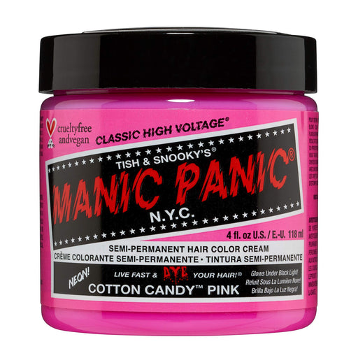 Manic Panic High Voltage Classic Semi-Permanent Hair Colour 118ml - Cotton Candy Pink - Beauty at MyPerfumeShop by Manic Panic