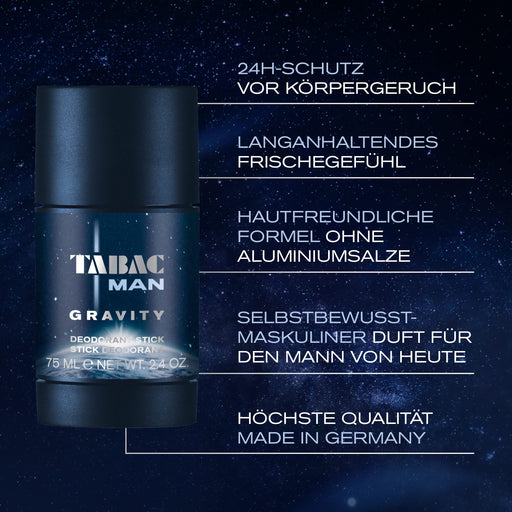 Mäurer & Wirtz Tabac Man Gravity Deodorant Stick 75g - Deodorants & Anti-Perspirants at MyPerfumeShop by Mäurer & Wirtz