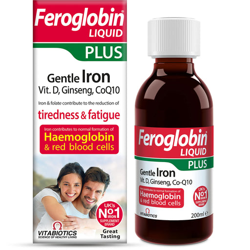 Vitabiotics Feroglobin Plus Liquid Iron - 200ml - Energy & Mind at MyPerfumeShop by Feroglobin