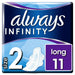 Always Infinity Sanitary Pad Long Wing x 11 - Sanitary Towels at MyPerfumeShop by Always