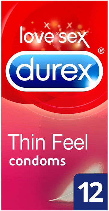 Durex Thin Feel Condoms Pack of 12 - Personal Care at MyPerfumeShop by Durex