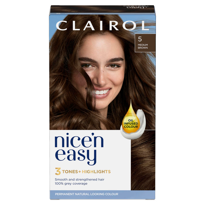 Nice & Easy Care Colour Medium Brown 5 - Colourants at MyPerfumeShop by Clairol