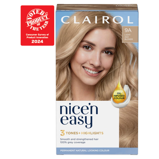 Nice & Easy Care Colour Light Ash Blonde 9A - Colourants at MyPerfumeShop by Clairol