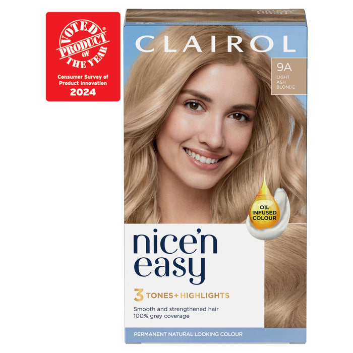 Nice & Easy Care Colour Light Ash Blonde 9A - Colourants at MyPerfumeShop by Clairol