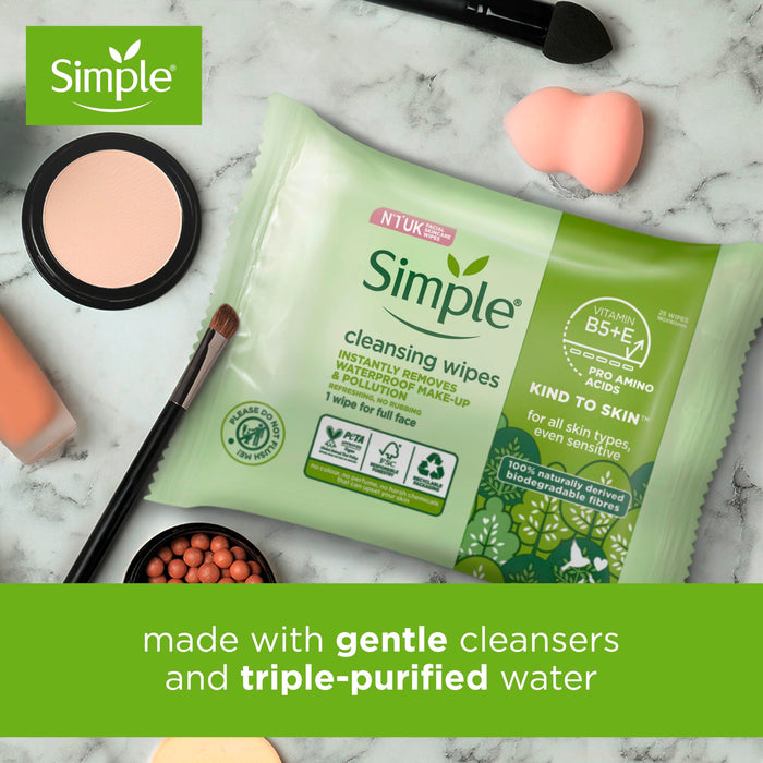 Simple Facial Wipes Cleansing x 25 - Regime Skin Care at MyPerfumeShop by Simple