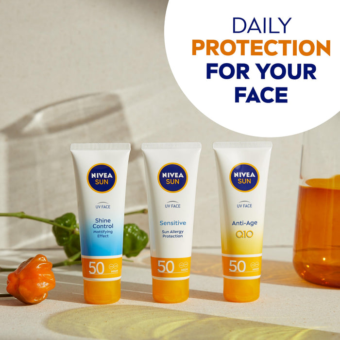 Nivea Sun UV Face Q10 Anti-Age & Anti-Pigments SPF 50 - 50ml - Sun Preps at MyPerfumeShop by Nivea Sun