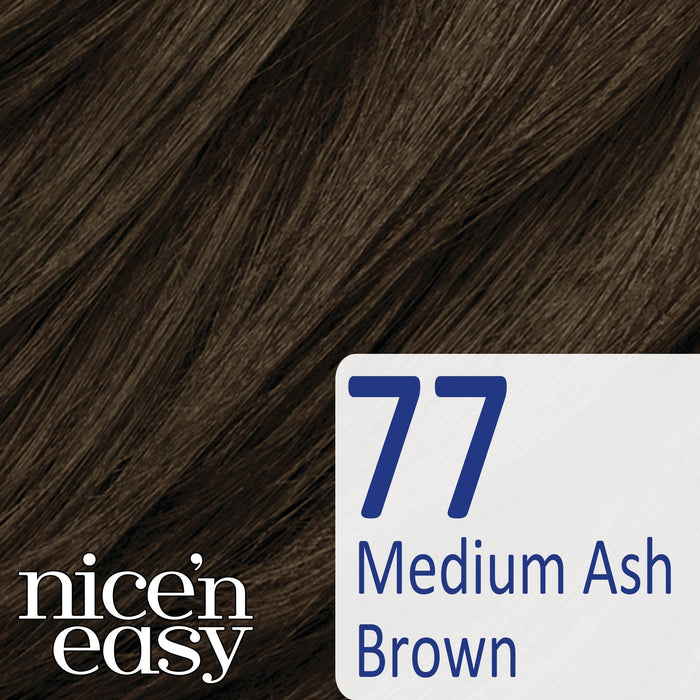 Nice & Easy Lasting Colour Non Permanent 77 Medium Ash Brown - Colourants at MyPerfumeShop by Clairol