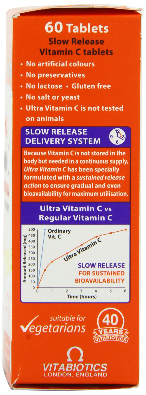 Vitabiotics Ultra Vitamin C 500mg 60 Tablets - Immune Support at MyPerfumeShop by Vitabiotics Ultra