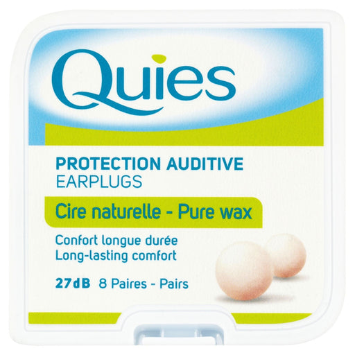 Quies Ear Plug Boules Natural Wax x 8pr - Ear Plugs at MyPerfumeShop by Quies