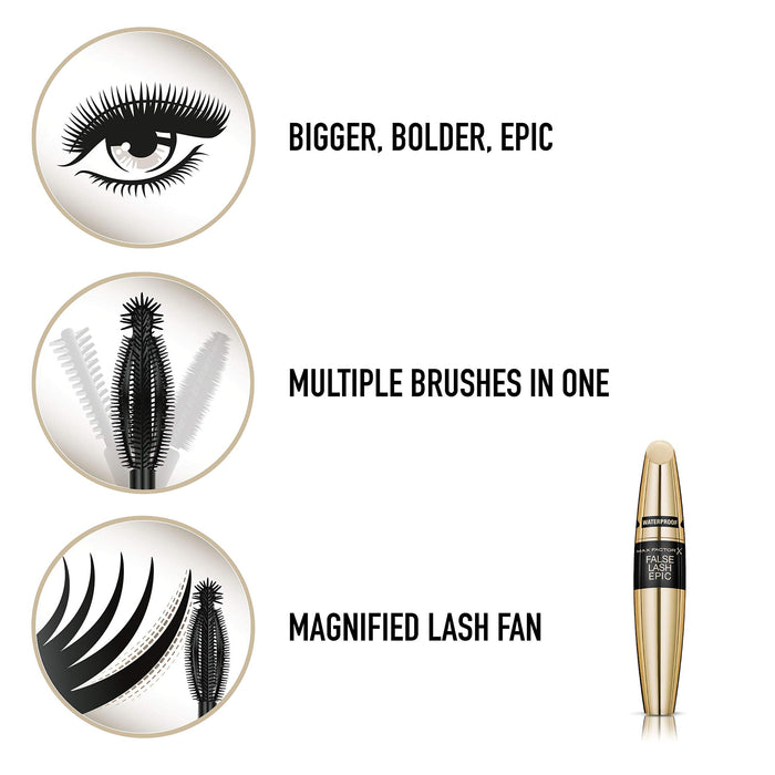 Max Factor False Lash Epic Mascara Black, 13 ml