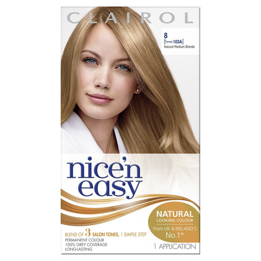 Nice & Easy Care Colour Medium Blonde 8 - Colourants at MyPerfumeShop by Clairol