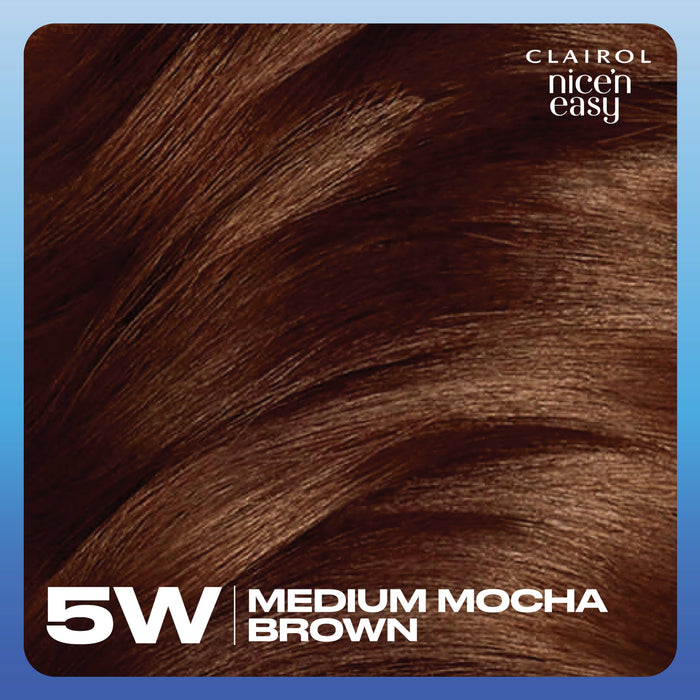 Nice & Easy Care Colour Medium Mocha Brown 5W - Colourants at MyPerfumeShop by Clairol